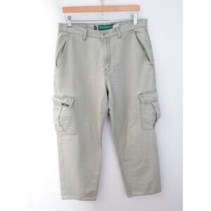 Vintage Levis SilverTab Cargo Pants Mens 33x34 Gray Utility Baggy Y2K 90s